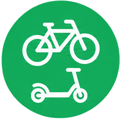 Bicycle and scooter
