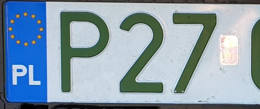 Types of license plates