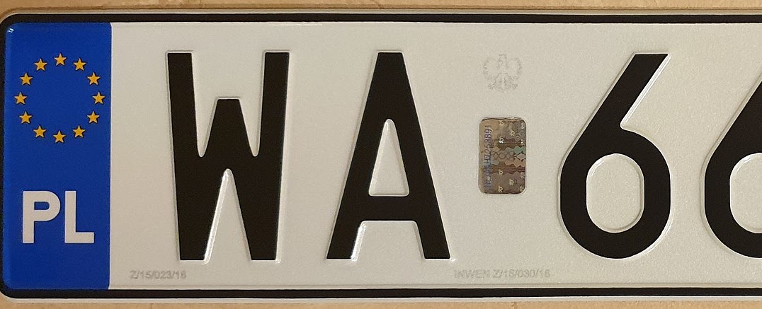 Types of license plates