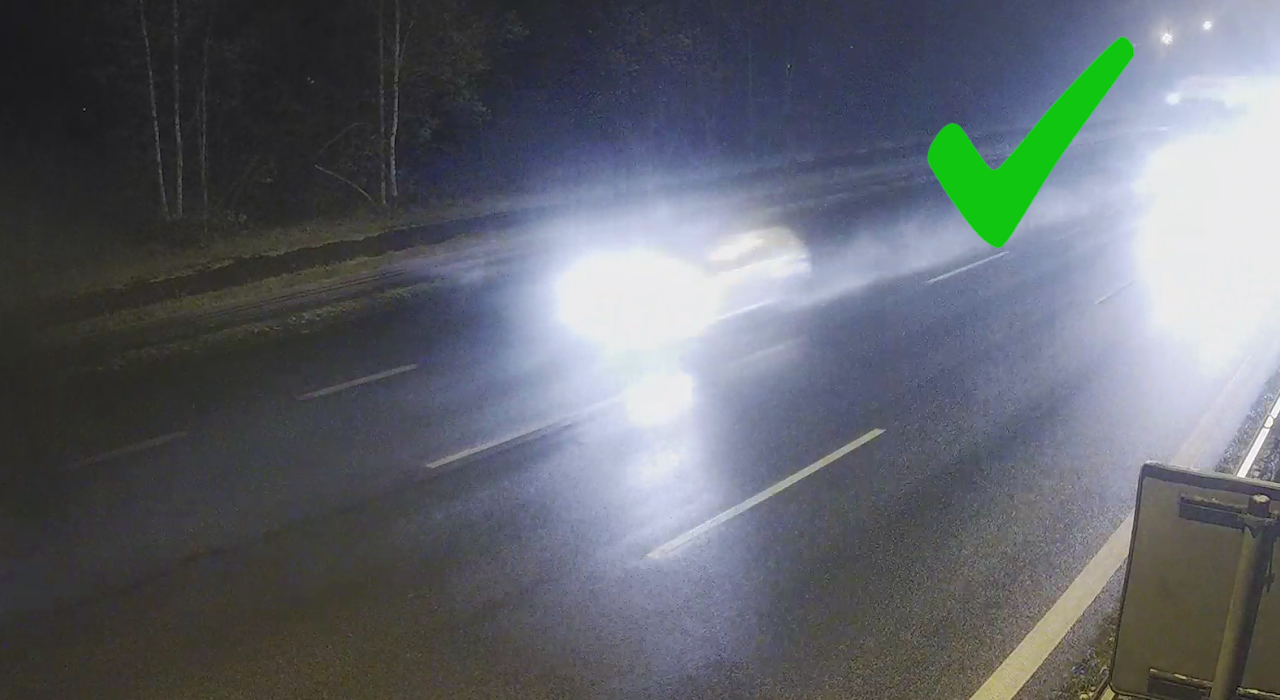 How does night lighting affect correct measurement?