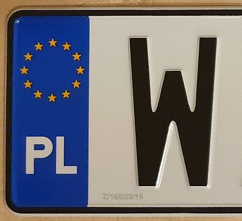 Example of a license plate analyzed by AITracker